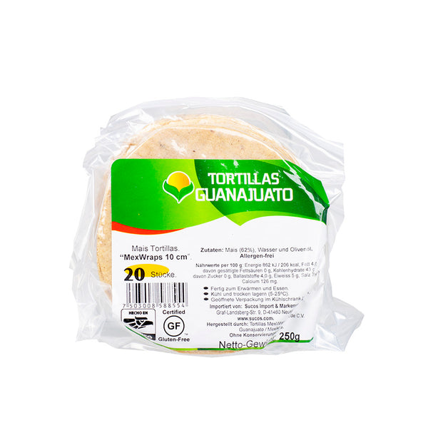 Tortillas  De Maiz Guanajuato  20 Uni 250G 10Cm