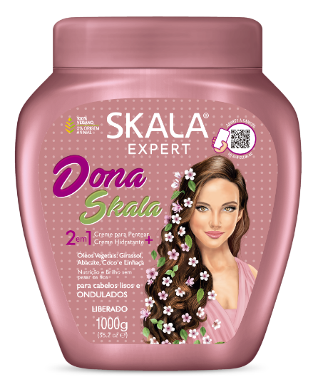 Skala Expert Dona Skala  Hidratacao E Controle Do Frizz 2em1 1000g