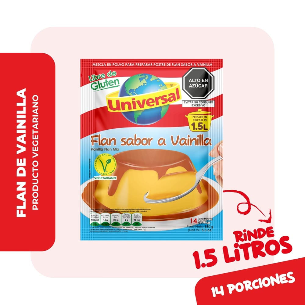 Flan Vainilla Universal 150g