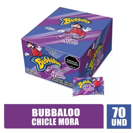 Chicle Bubbaloo Mora Disp 47Und 240Gr 