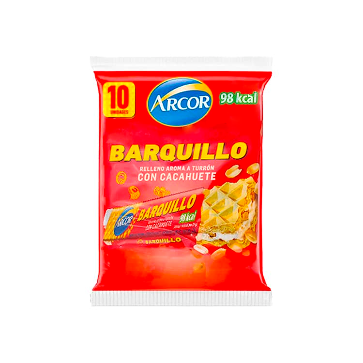 Turron Barquillo Relleno 10Und 250gr Arcor