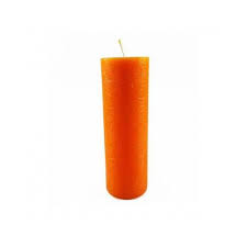Vela o Velone De Vidrio Traditional Light Naranja