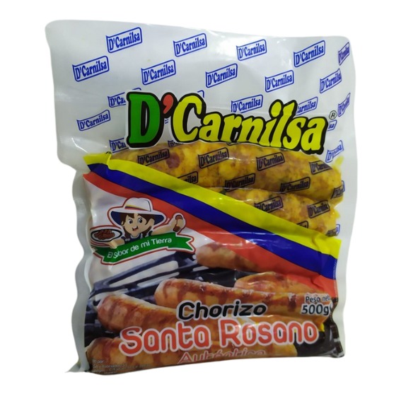 Chorizo Mediano De Chancho Santa Rozano Autentico 500G
