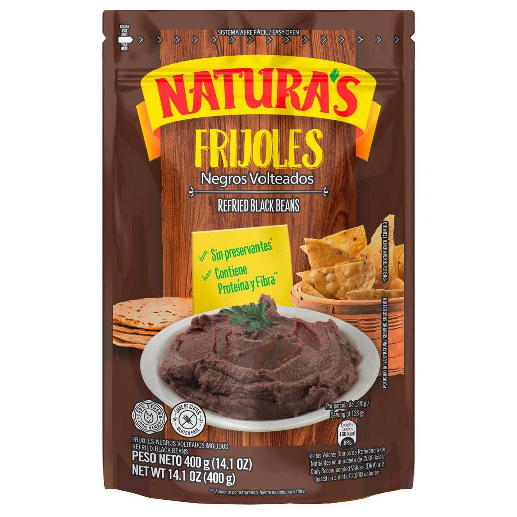 Frijoles Natura'S Negros Volteado 400g