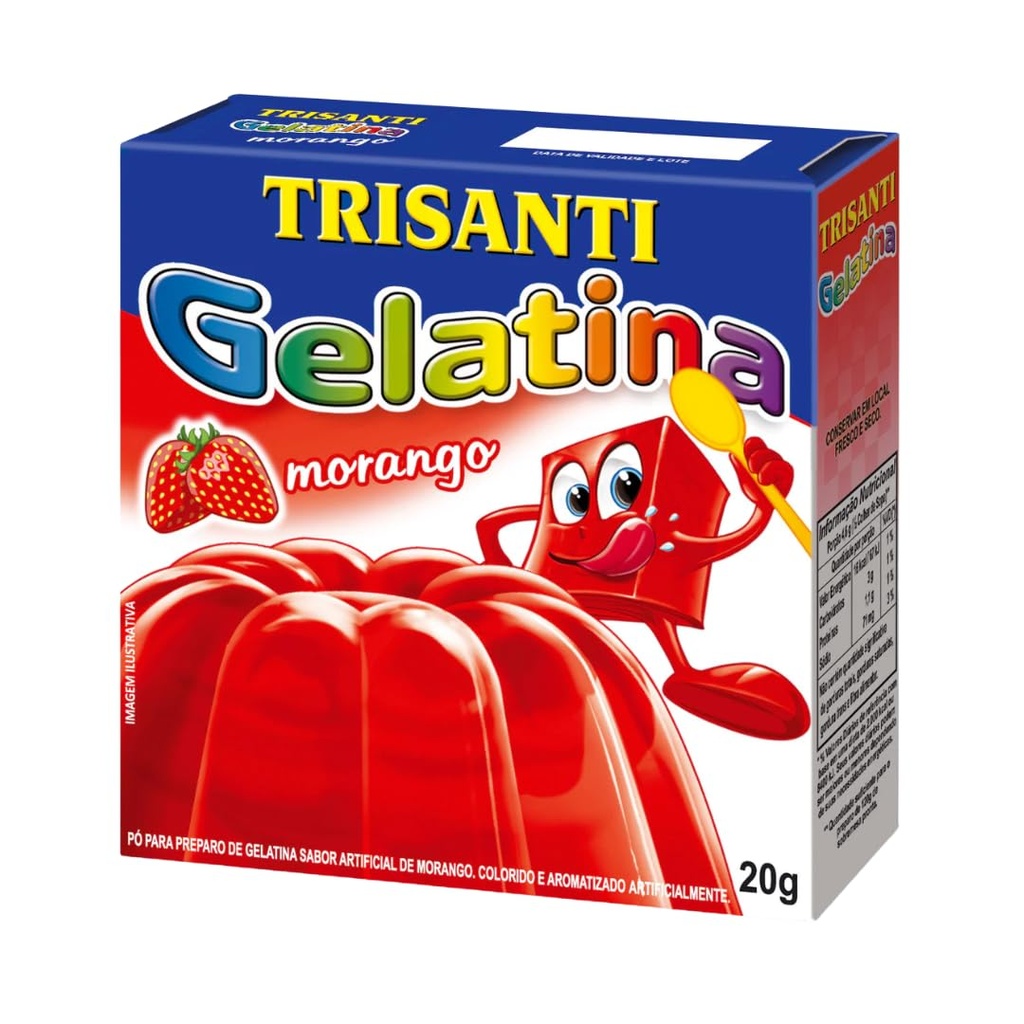 Trisanti Gelatina Morango 20G