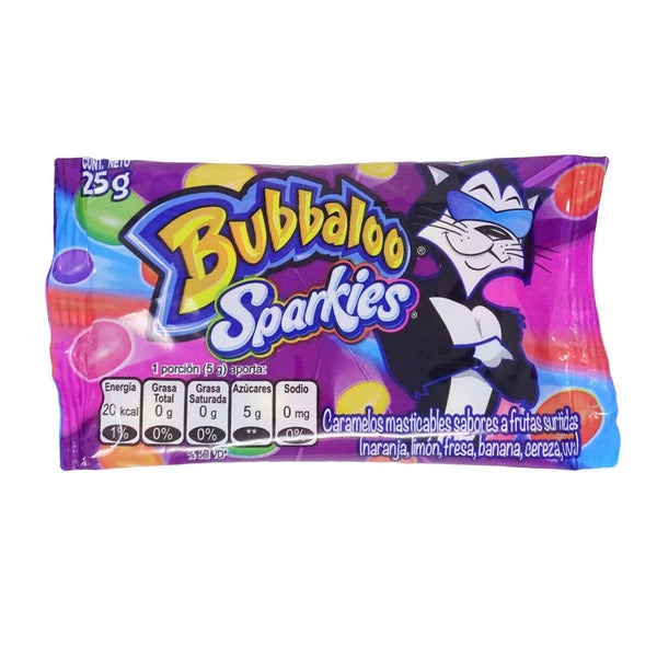 Bubbaloo Sparkies Caramelos Masticables 25g