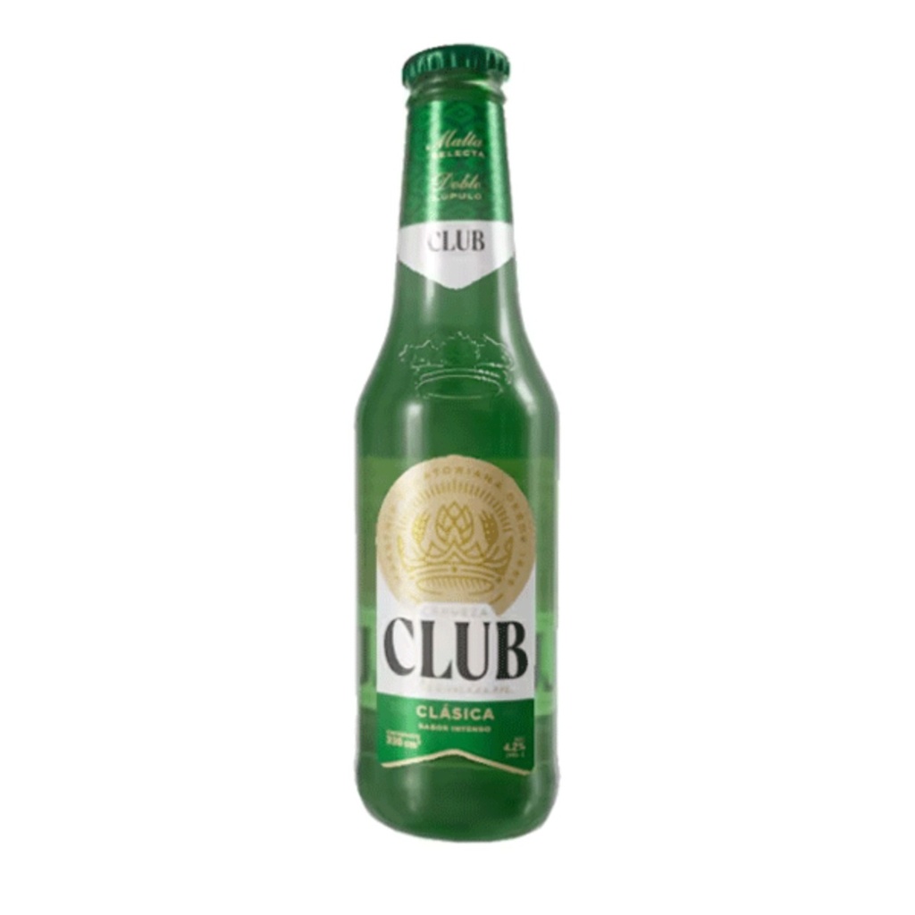 Cerveza Club Premium Clásica 330 ml – Lager Ecuatoriana 4,2% Vol.