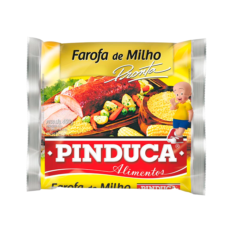 Farofa De Milho  Pronta 400G Pinduca Alimentos