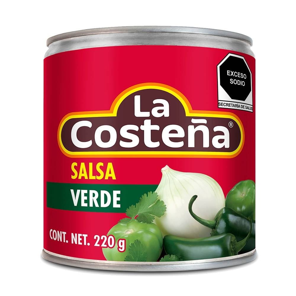 Salsa Mexicana Verde Bote La Costeña 220G