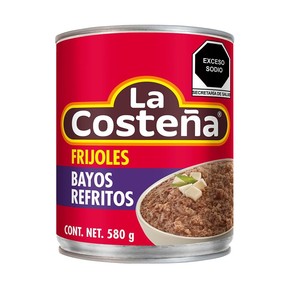 Frijoles Bayos Refritos La Costeña 580g