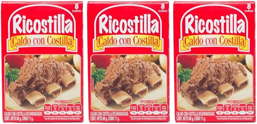Riscotilla Caldo Con Costilla 60 Cubos