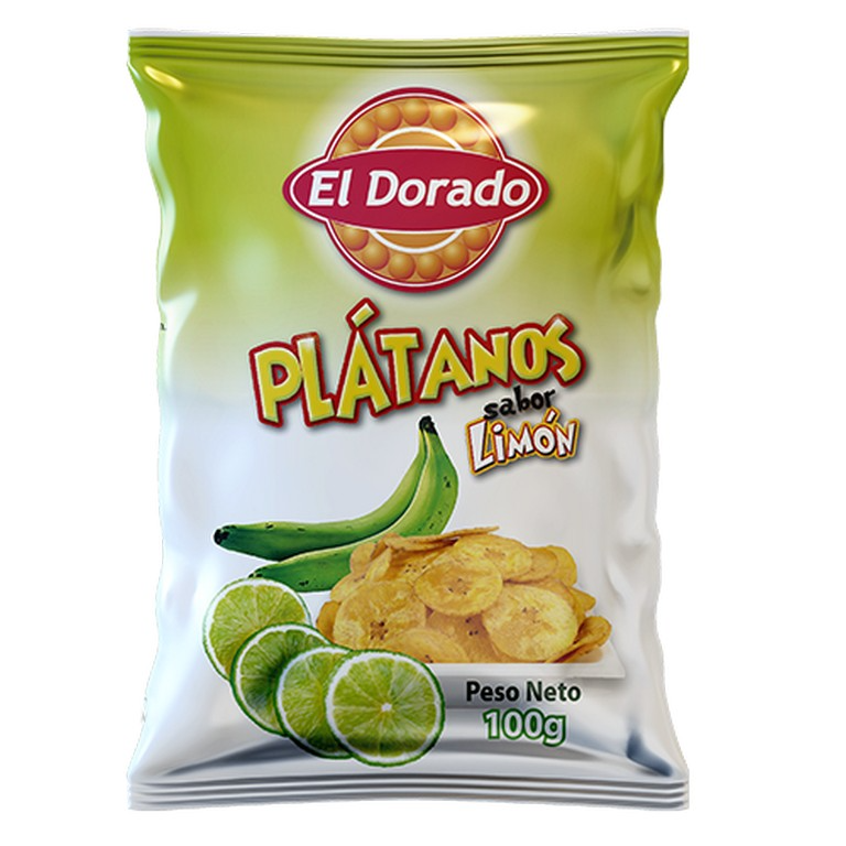 El Dorado Platanitos Sabor Limon 100G