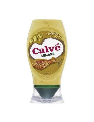 ​Calvé Senape 250 ml – Mostaza Clásica Italiana – Sabor Intenso y Cremoso
