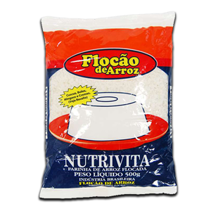Flacao De Arroz Nutrivita Farinha De Arroz Flocada 500G