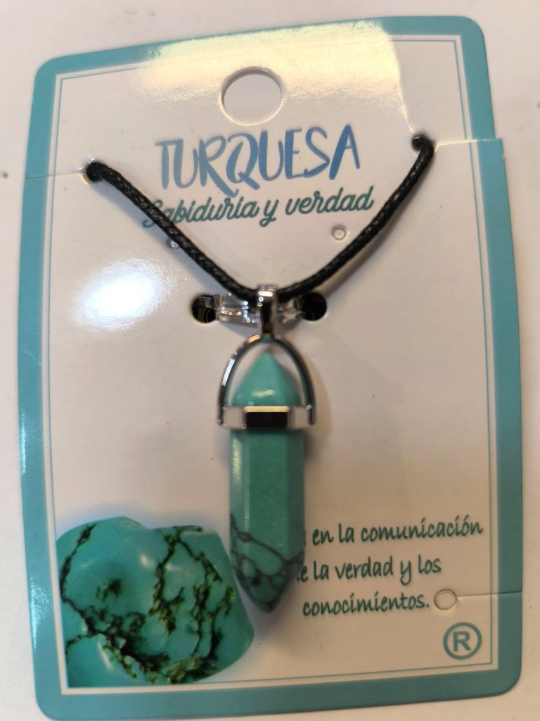 Cadena Turquesa Con Punta