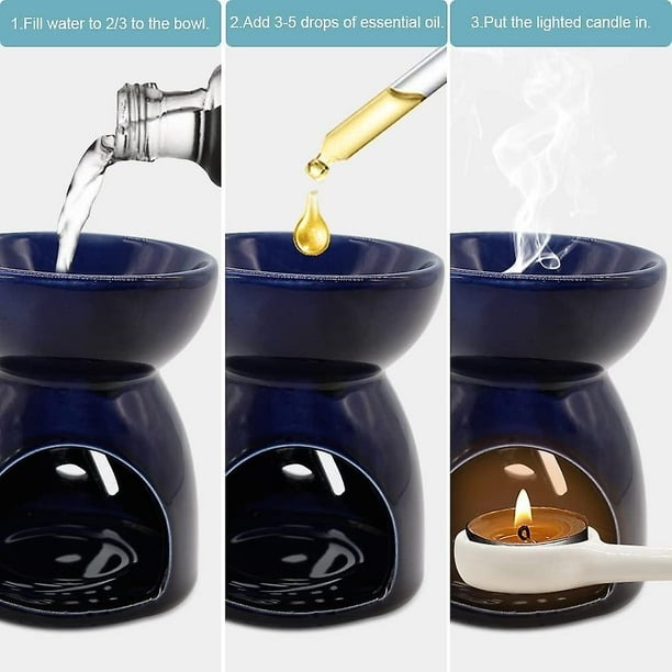 Quemador Para Aceite  Olla Pequeño Ceramica