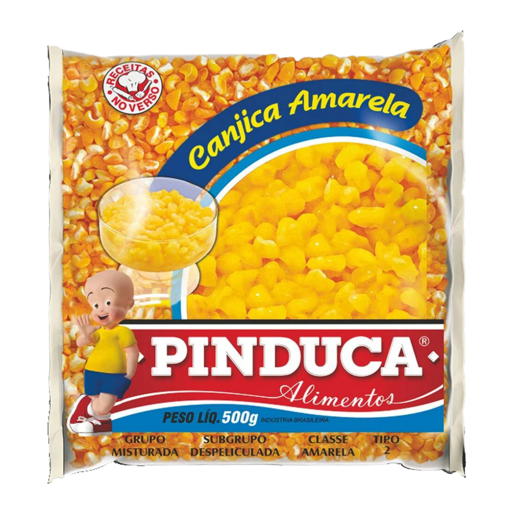 Canjica Amarela Pinduca Alimentos Maiz Trillado Amarillo 500g