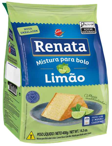 Renata Mistura Para Bolo Limao 400g Nova Embalagem