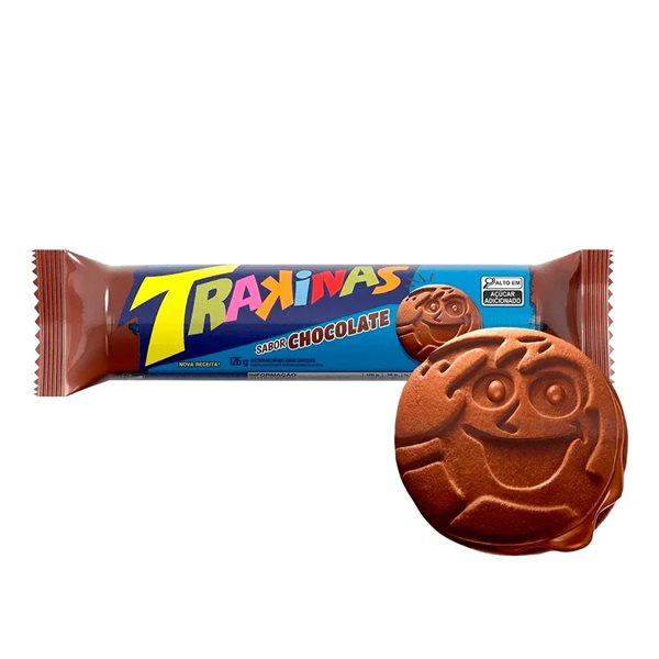 Trakinas Sabor Chocolate 126G Nova Receta
