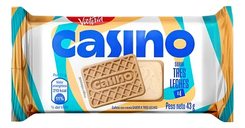 Galletas Casino Sabor Tres Leches 43G