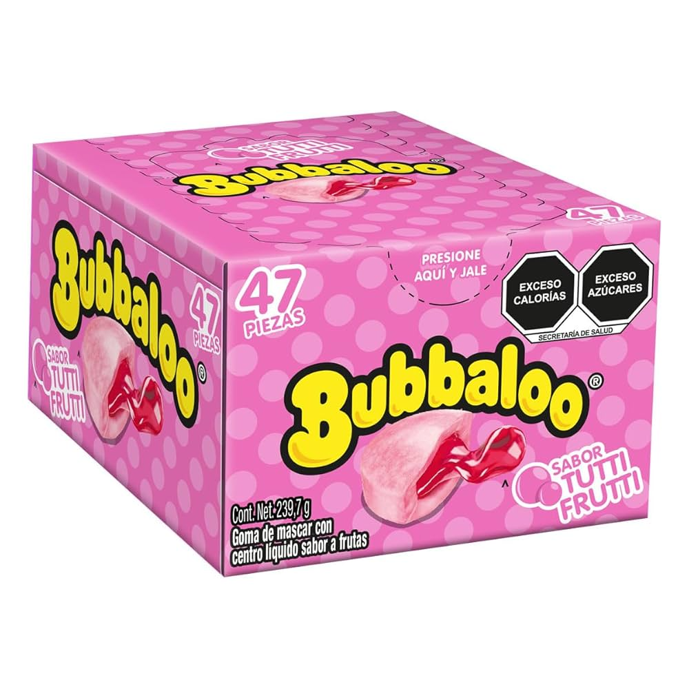 Chicle Bubbaloo Tutti Fruti Disp 47Und 240Gr