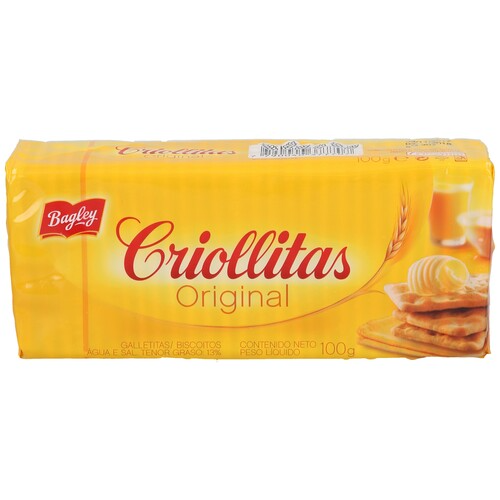 Galletas Criollitas Original 100gr Bagley