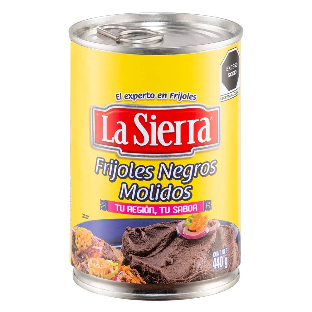 La Sierra  Frijoles Molidos Negros 440G