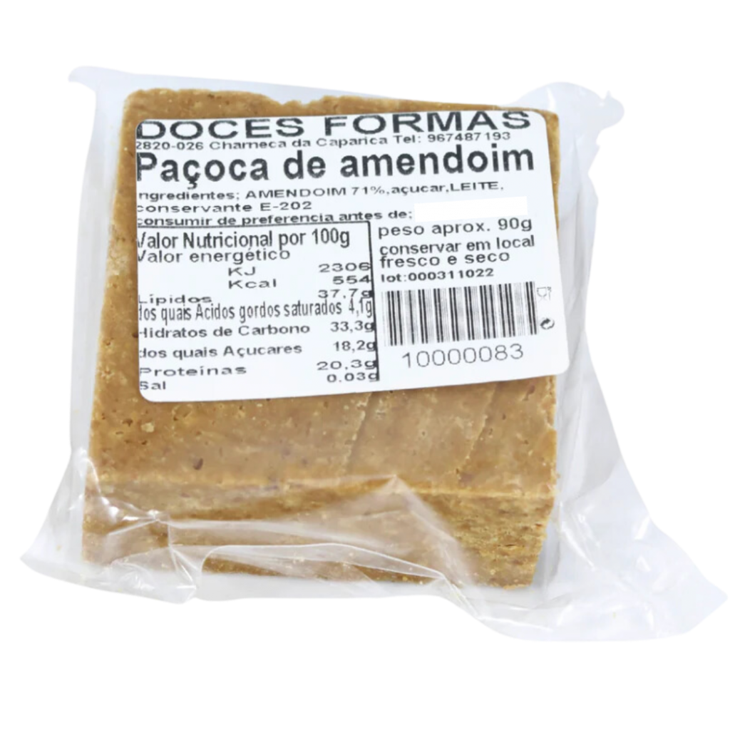 Pacoca De Amendoim Doces Formas 90G