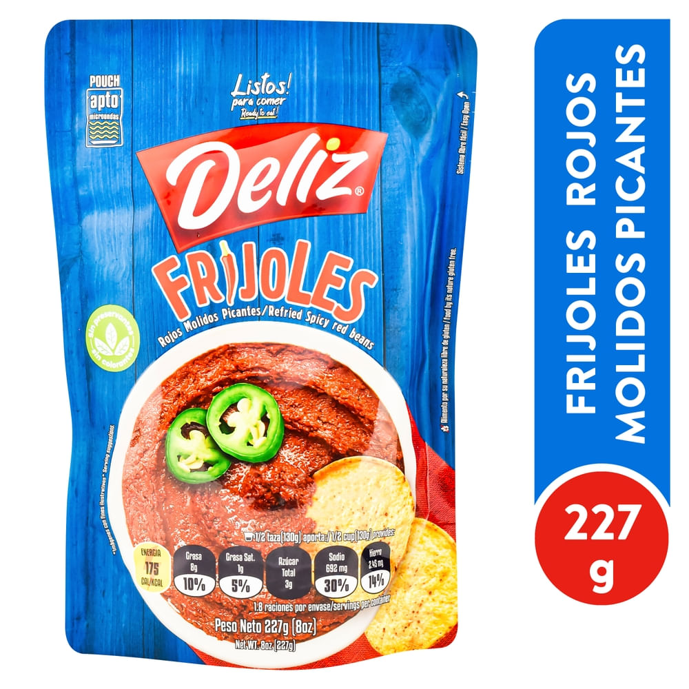 FRIJOLES ROJOS VOLTEADOS DELIZ 227g