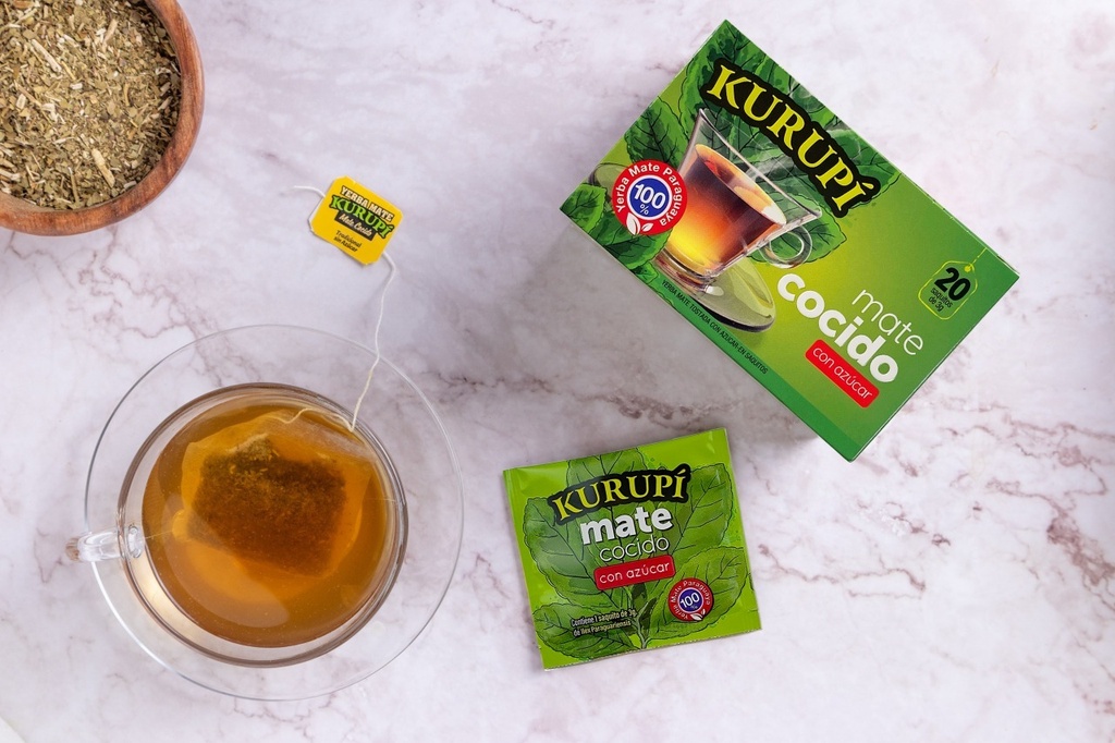 Kurupi Mate Cocido Con Azucar 20 Saquitos