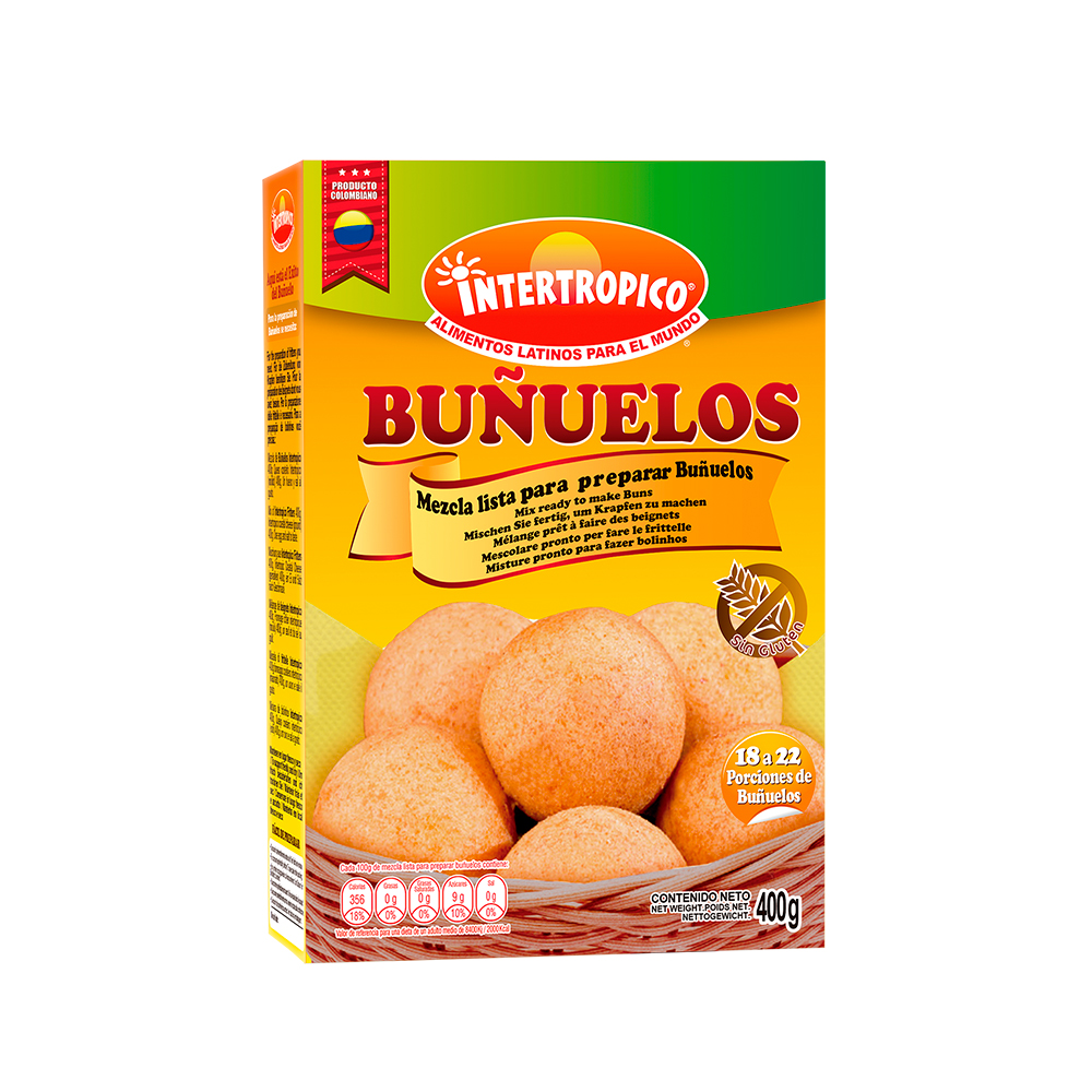 Harina Para Preparar Buñuelo Intertropico Caja 400g
