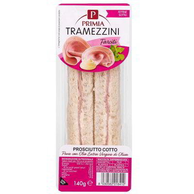 Tramezzini Prosciutto Cotto G 140