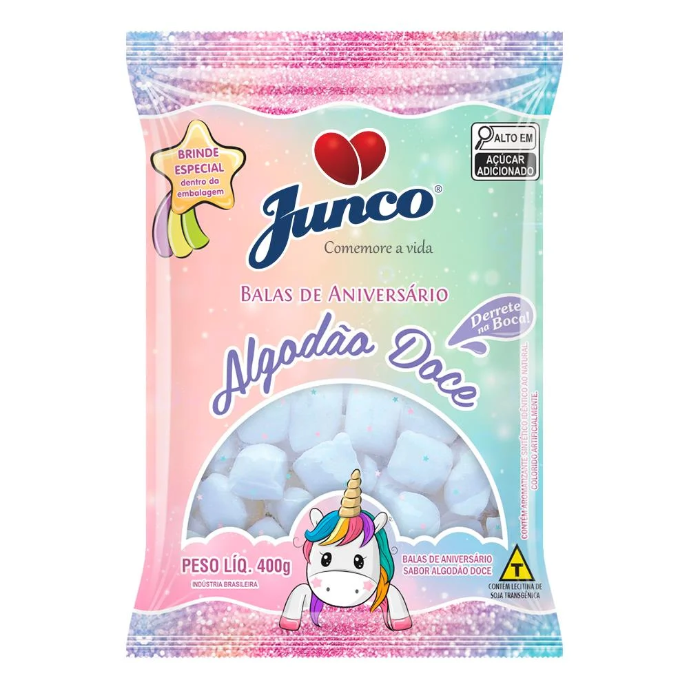 Bala Delicia Algoda o Doce Junco 400g