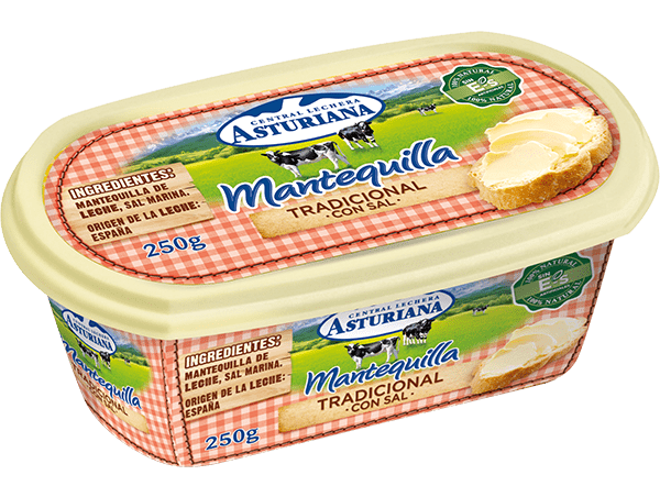 Mantequilla Tradicional Con Sal 250g Asturiana