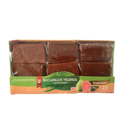 [7,70662E+12] Bocadillos Veleño Dulce De Guayaba Intertropico 350g