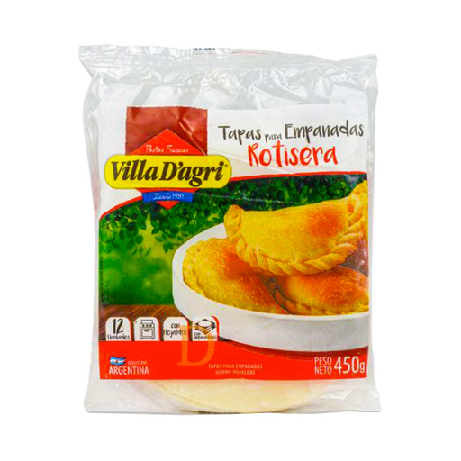 [3866] Tapas De Empanadas Rotisera Villa D Agri 450g
