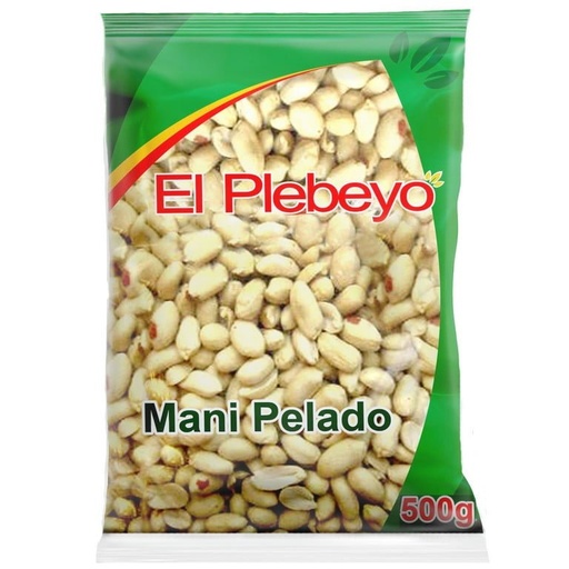 [3867] Mani Pelado Mondado El Plebeyo 500g