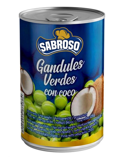 [77364] Sabroso Gandules Verdes Con Coco 425G