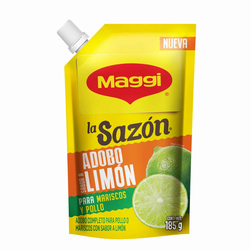 [50589] Maggi La Sazon Adobo Sabor Limon Para Los Mariscos 185G Ecuador