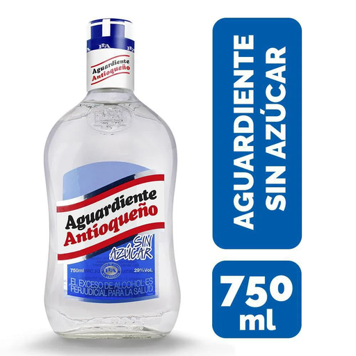 [3996] Aguardiente Antioqueno Sin Azucar  Tapa Azul 700Ml