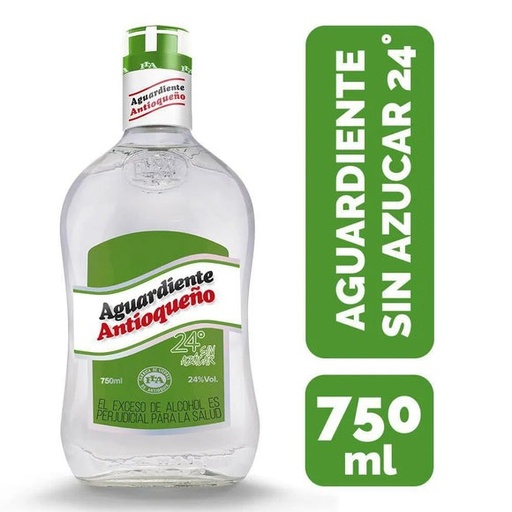 [01774] Aguardiente Antioqueño Tapa Verde Sin Azúcar – 700ml