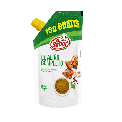 [04342] El Sabor El Aliño Completo 215g Ideal para usar En Las Carnes Pollos y Pescado
