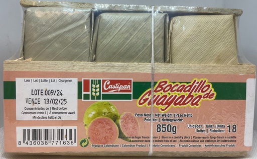 [0217] Bocadillo de Guayaba Castipan 850g 18 Und
