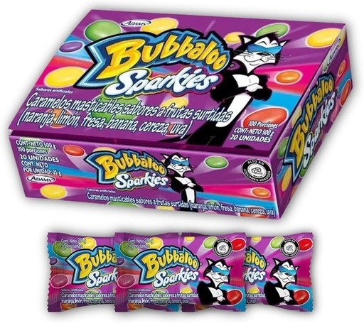 [62160] Bubbaloo Sparkies Caramelos Caja