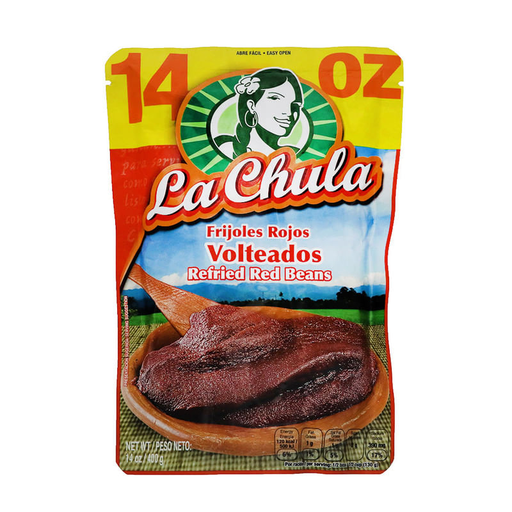 Frijol Rojo Volteado La Chula 14oz