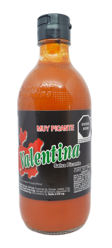 [00061] Salsa Valentina Muy Picante370Ml Negra