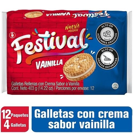 [3694] Galletas Festival De Vainilla