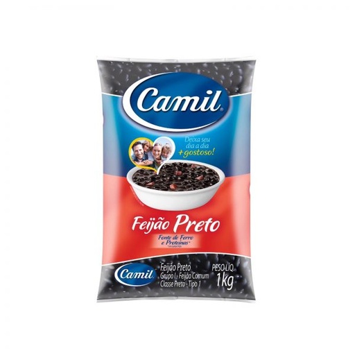 [3824] ​Frijol Negro Camil 1 kg – Granos Seleccionados – Sin Gluten