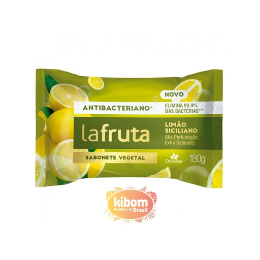 [6494] La Fruta Sabonete Limao Siciliano  Vegano Jabon De Tocador Vegano Base 100% Vegetal 180g