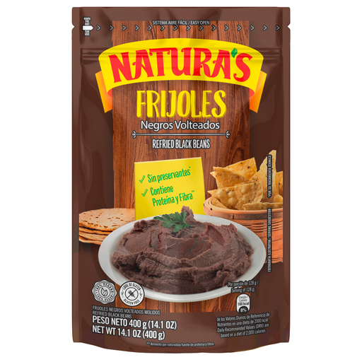 [5080] Frijoles Natura'S Negros Volteado 400g